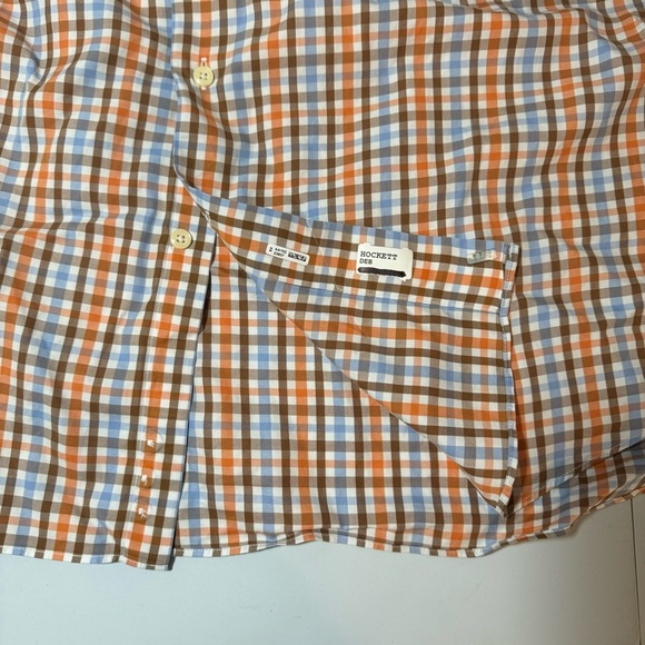 David Donahue 17.5 34/35 Men’s Plaid/Check Long Sleeve Button Up Collared Shirt - Picture 9 of 9